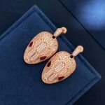BVLGARI 满钻舌头耳钉项链 - 1