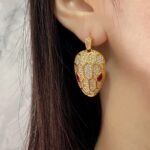 BVLGARI 满钻舌头耳钉项链 - 5