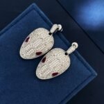 BVLGARI 满钻舌头耳钉项链 - 7