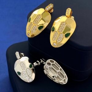 BVLGARI 绿眼蛇头耳钉 耳环 2019款