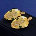 BVLGARI 绿眼蛇头耳钉 耳环 2019款 - 8