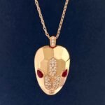 BVLGARI 蜂巢红色眼睛蛇头项链 2020款 - 5