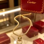 Carter 까르띠에   v形豹头吊环项链 - 5
